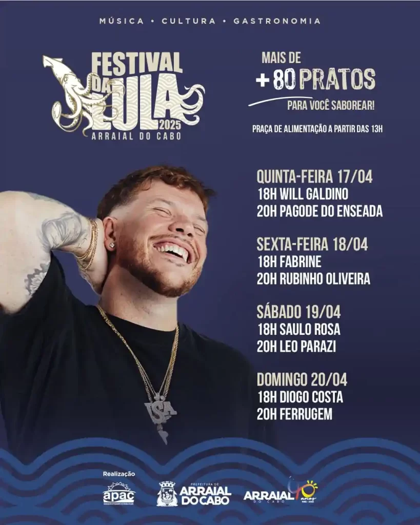 Festival da Lula em Arraial do Cabo, movimenta a Semana Santa