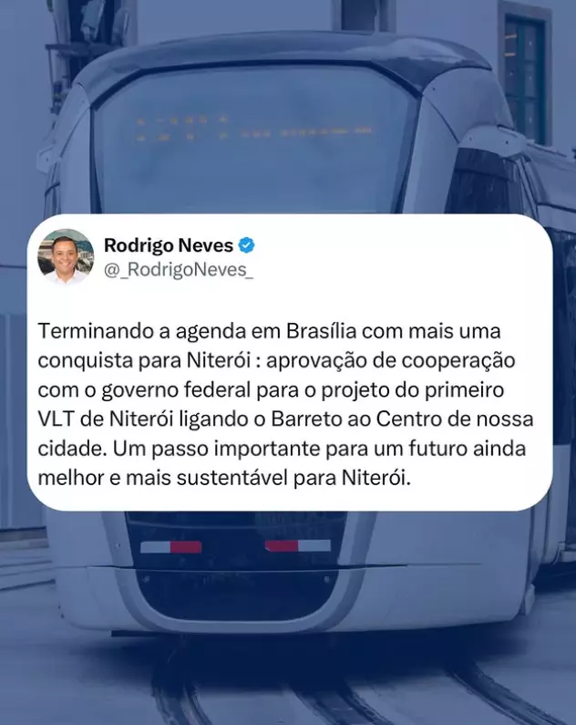 Rodrigo Neves anuncia a Linha 3 do metrô em Niterói