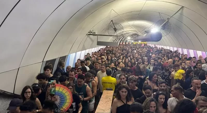Show de Lady Gaga gera recorde no MetrôRio com mais de 195 mil desembarques em Copacabana