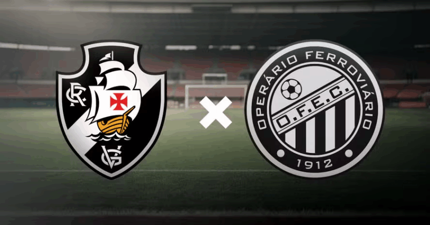 Vasco x Operário-PR: onde assistir ao vivo, horário e escalações