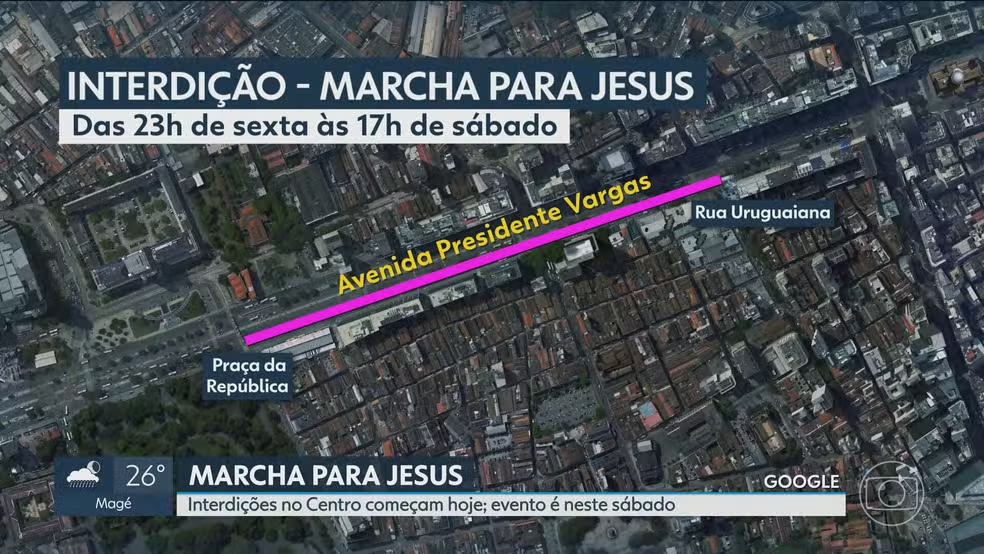 Como fica o trânsito durante a Marcha para Jesus