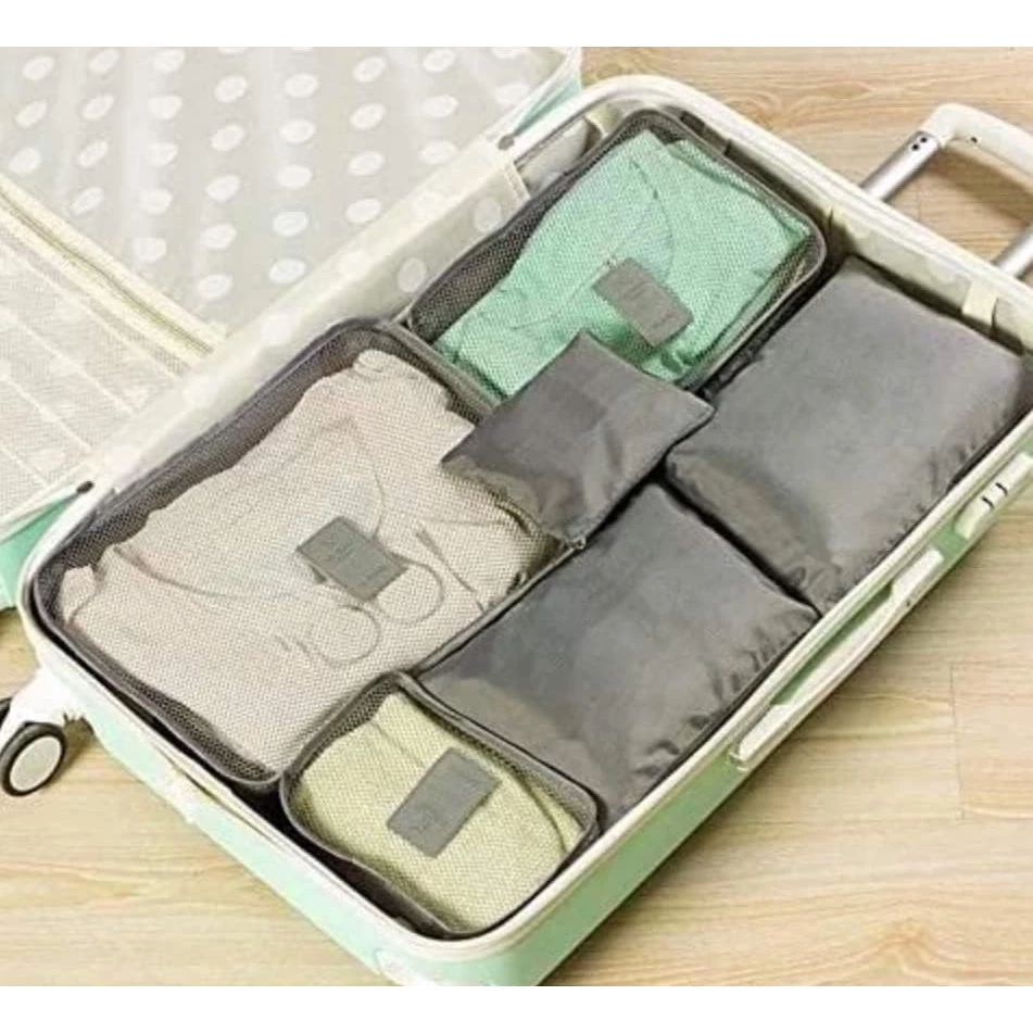 Kit organizadores de mala com 6 peças