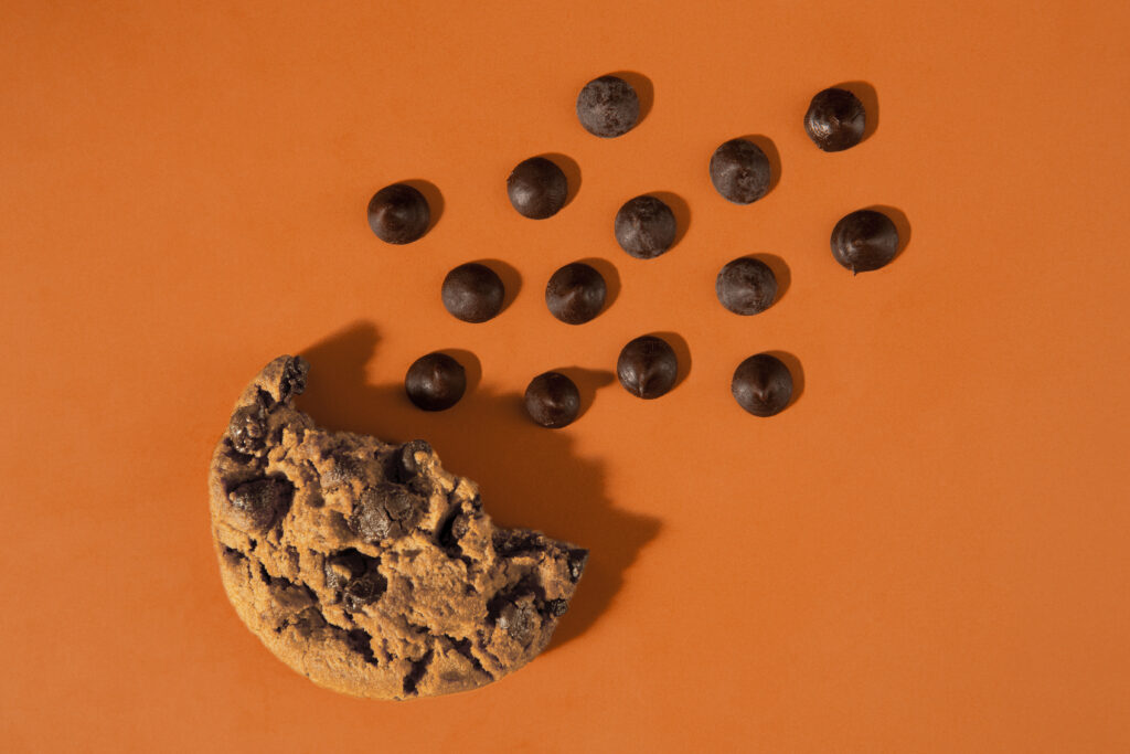 Receita de Cookie com gotas de chocolate