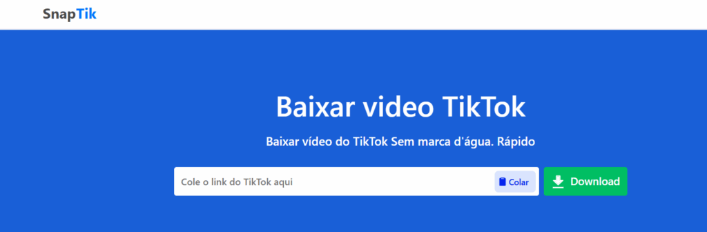 Passo a passo: como baixar vídeo do TikTok sem marca d'água com o Snaptik