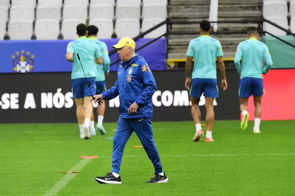 Escalação da Seleção: Ancelotti põe Martinelli na vaga de Gerson e arma Brasil com três mudanças
