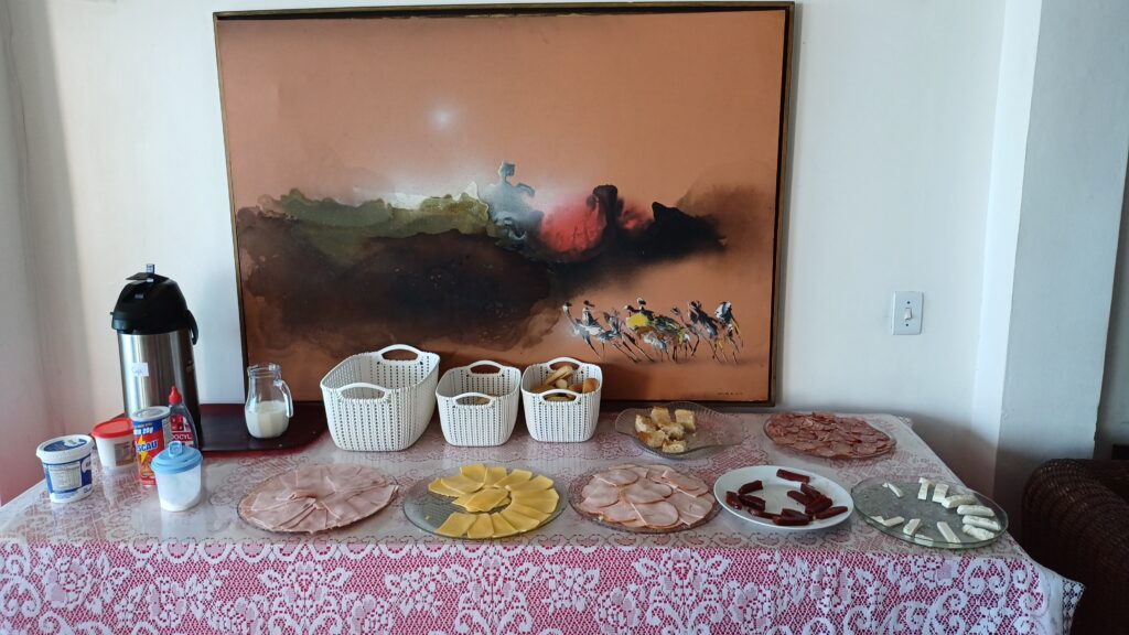 café da manhã na pousada do mar em guaratiba