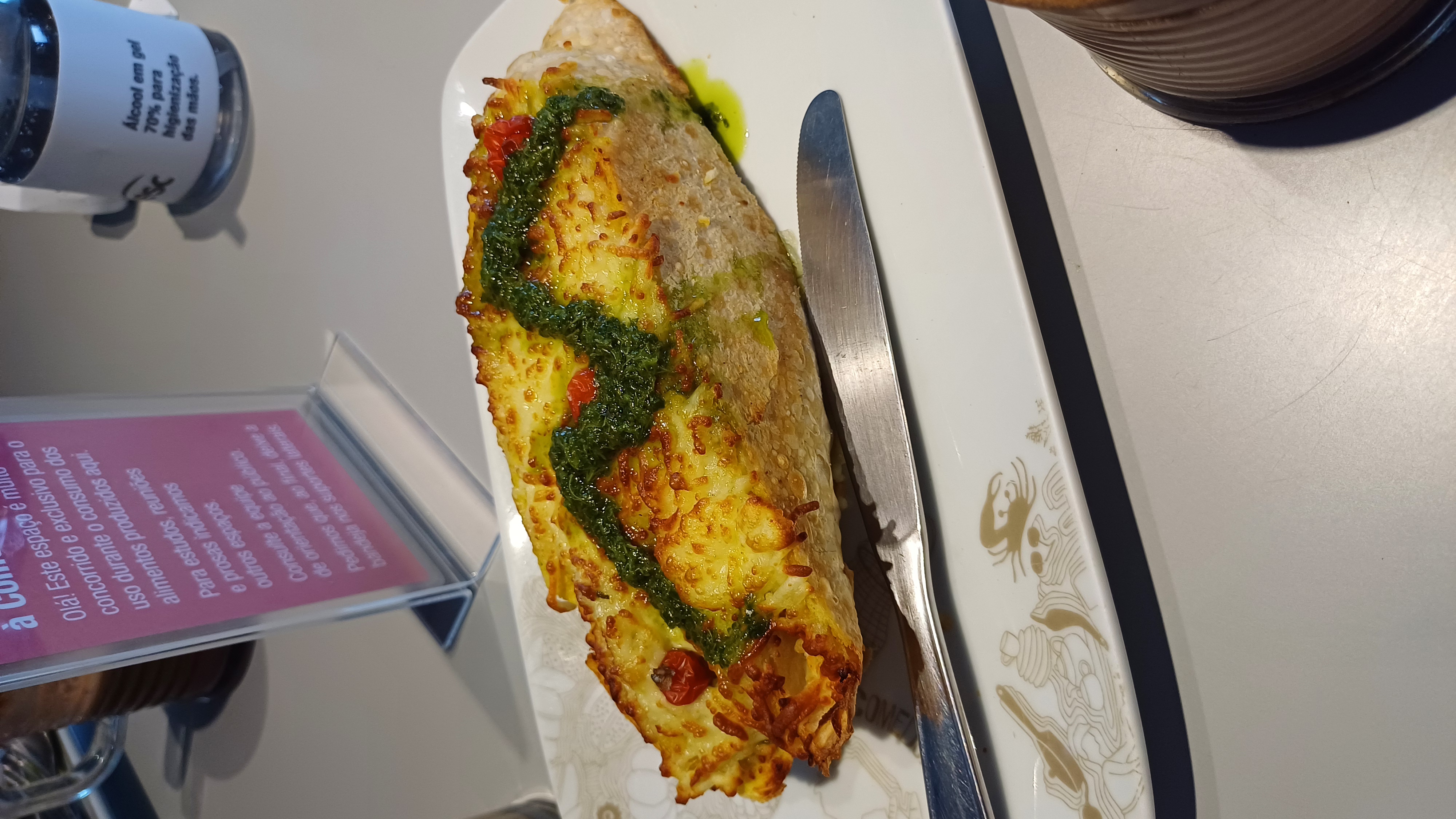 tomando café no Sesc Paulista