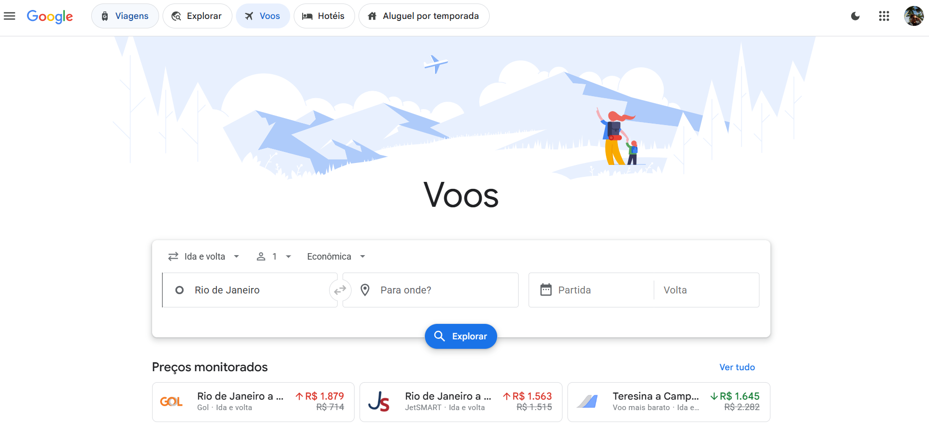Como encontrar passagens aéreas baratas usando o Google Flights