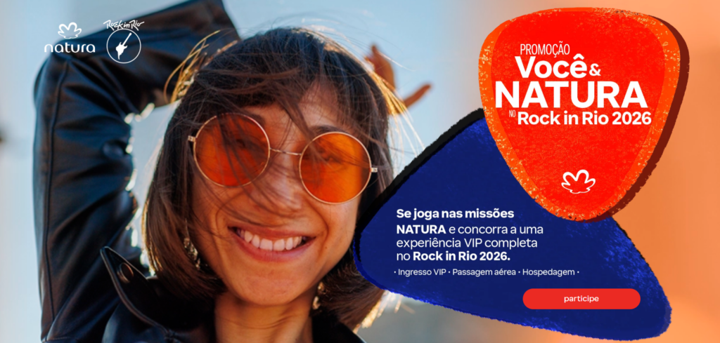 Promoção da Natura pode te levar ao Rock in Rio de área VIP