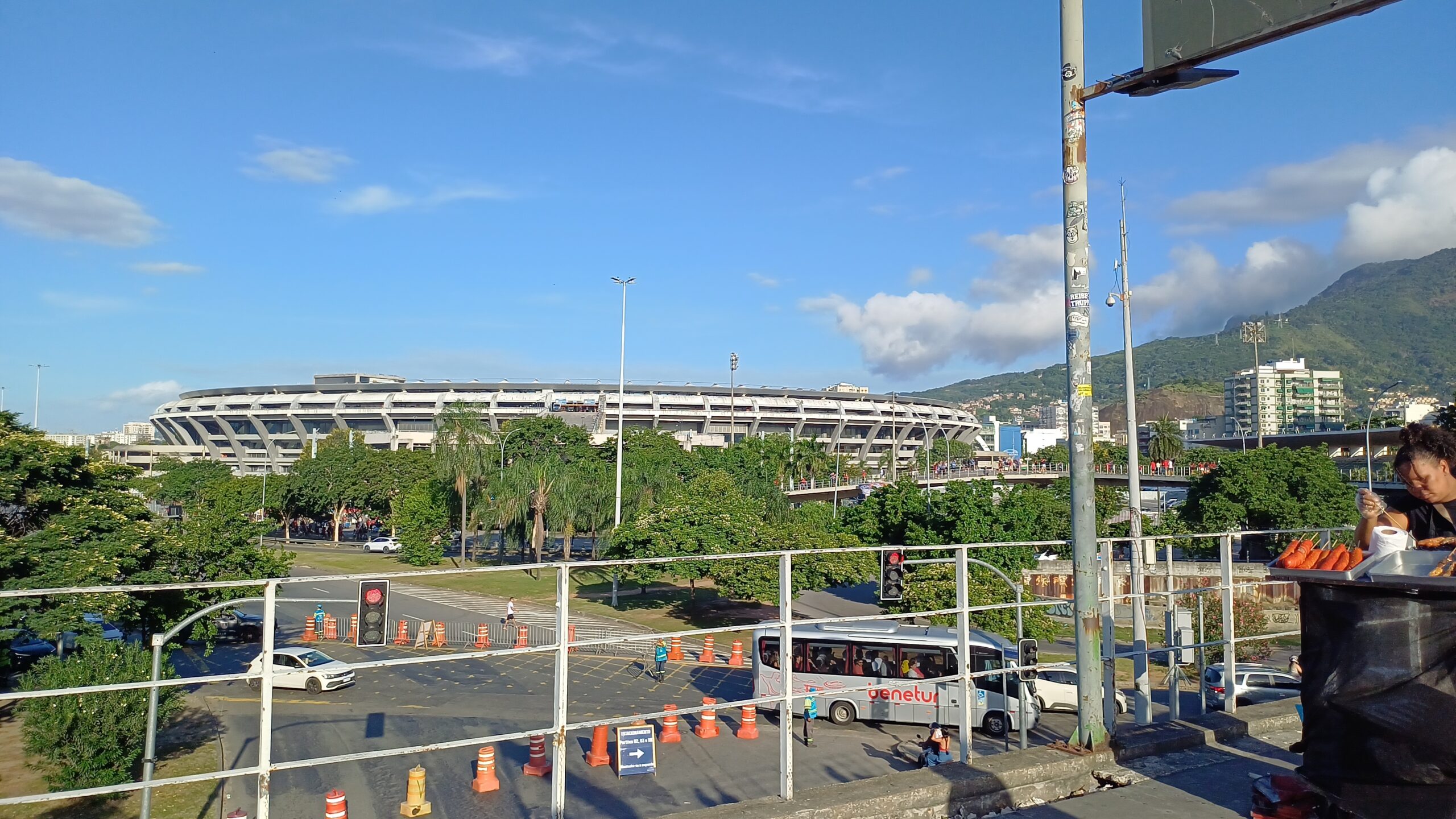 Estádio do Maracanã visto do entorno na Zona Norte do Rio de Janeiro